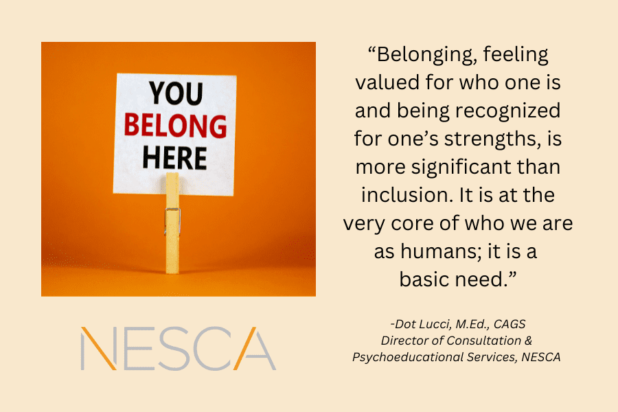 Image of a sign saying, "You Belong Here."
